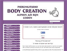 Tablet Screenshot of bodycreation.nl